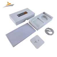 Boîte d'emballage universelle en carton blanc vierge, écologique, personnalisée avec logo de marque, pour téléphones portables iPhone 17, 16, 15, 14 - Vente en gros