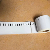 Brother DK-1241 4*6 DK-1201 Étiquettes Papier continu Ruban adhésif Étiquettes d'expédition Autocollant continu DK22205 Porte-étiquettes 62mmx30.48mm