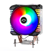 QiuzAim tour d'ordinateur 4 caloduc E5 CPU dissipateur de chaleur 120mm émettant de la lumière 4pin silencieux CPU ventilateur 2011 broches contrôle de la température X99