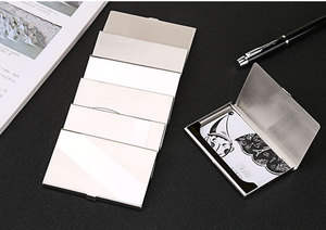 Chủ thẻ kinh doanh người đàn ông phụ nữ thép không gỉ kim loại <span class=keywords><strong>name</strong></span> <span class=keywords><strong>card</strong></span> trường hợp - Product Image 6