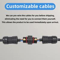 Connecteur de câble en nylon étanche haute tension M20 IP68 20A, facile à brancher et à débrancher pour applications électriques sous-marines