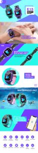 Reloj inteligente E15 para <span class=keywords><strong>niños</strong></span> y niñas, <span class=keywords><strong>pulsera</strong></span> de seguridad con llamadas de emergencia y seguimiento <span class=keywords><strong>GPS</strong></span> - Product Image 6