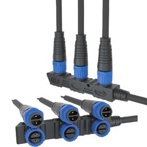 Светодиодный модуль мужской женский сплиттер кабель дистрибьютор IP67 Водонепроницаемый светодиодные разъемы 2pin - Product Image 1