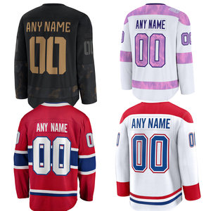 Maillots de hockey sur glace de Montréal, chemises de <span class=keywords><strong>baseball</strong></span>, vêtements personnalisés, uniformes brodés avec logos - Product Image 1