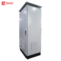 Boîtier de distribution d'énergie extérieur, armoire en acier laminé à froid IP55 avec capot anti-pluie et grilles de ventilation latérales