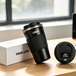 Promotion Custom Printed Double Wall 500ml Business Gifts Travel Coffee <b>Mug</b> Office Vacuum Cup Insulated Water Bottles Logo - Product Image 1