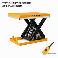 Table élévatrice électrique stationnaire 1000 kg, plateforme à ciseaux fixe pour le transfert de marchandises en entrepôt et l'équipement de manutention en usine