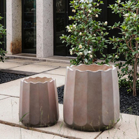 Pots à fleurs en fibre de verre personnalisés, best-sellers, pour jardin extérieur, avec trou de drainage, écologiques et durables
