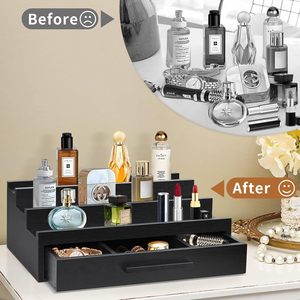 Người Đàn Ông Của 3-Tầng Tre Nước Hoa Tổ Chức Đồ Trang Sức Gỗ Đứng Ngăn Kéo Lưu Trữ Hiển Thị Kệ Cho Cologne Lưu Trữ Phòng Trang Trí Nội Thất Quà Tặng Ý Tưởng - Product Image 5