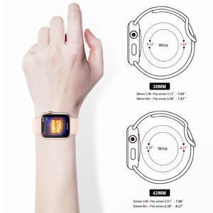 Pour Iwatch caoutchouc Sport Silicone luxe I hommes bracelet de montre série originale 2 3 4 5 6 bande 38mm 40mm 42mm 44mm pour Apple Watch - Product Image 2