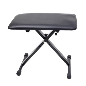 Banco de teclado electrónico plegable con cojín de asiento ancho de altura ajustable para instrumentos musicales de Piano <span class=keywords><strong>Guzheng</strong></span> - Product Image 3