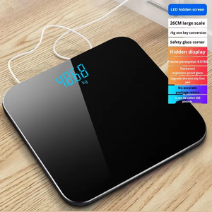 Digitale Elektronische Waage 180kg Kapazität Gehärtetes Glas LED-Anzeige für Haushalt Persönlicher Gebrauch OEM Anpassbar - Product Image 3