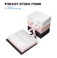 Boîtes cadeaux en carton rigide avec fermeture magnétique de luxe personnalisées, grand format, emballage de qualité supérieure, boîtes magnétiques, papier rose mat