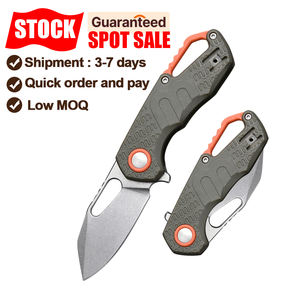 Navaja de Bolsillo Plegable con Mango de Plástico PP y Clip para Bolsillo, Hoja Fija de Acero Inoxidable 3cr13 para Campamento al Aire Libre - Product Image 2