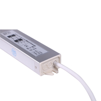 Alimentation LED étanche Saa List à sortie unique 60W 12V 24V 2.5A 4A 5A, type mince, pour éclairage IP67