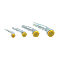 Raccord de tuyau hydraulique en acier au carbone, BSP femelle, joint conique à 60 degrés, plaqué zinc, haute pression
