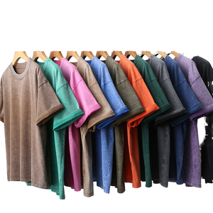 Camisetas Unisex Personalizadas de Fábrica, Económicas, de Alta Calidad, 100% Algodón, Tejidas, Lavadas, Estilo Vintage, Holgadas, Transpirables, con Estampado Gráfico - Product Image 1