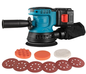 Беспроводная электрическая шлифовальная машина 500 Вт, 6000-12000 об/мин, регулируемая скорость, для шлифовки дерева и металла, легкая, 17 кг - Product Image 3