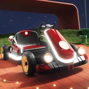 Nouveau <span class=keywords><strong>Kart</strong></span> Électrique <span class=keywords><strong>Mario</strong></span> pour Enfants, Voiture-Jouet Bébé Télécommandée, Dérapage à Petites Roues, Porteur en Plastique Durable - Product Image 2