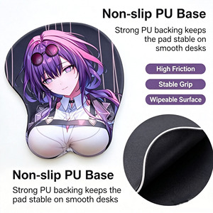 <span class=keywords><strong>Tapis</strong></span> <span class=keywords><strong>de</strong></span> <span class=keywords><strong>souris</strong></span> <span class=keywords><strong>ergonomique</strong></span> personnalisé imprimé en gel, motif anime dessin animé, sublimation 3D, doux, avec support <span class=keywords><strong>de</strong></span> poignet en gel - Product Image 2