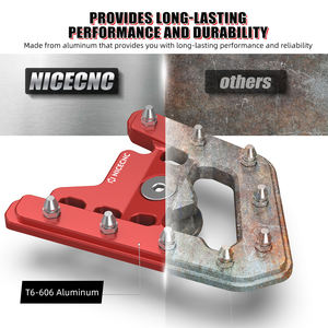Extensión de Palanca de Pedal de Freno Trasero de Aluminio NICECNC para Yamaha <span class=keywords><strong>Raptor</strong></span> <span class=keywords><strong>700</strong></span> 2006-2010 <span class=keywords><strong>2011</strong></span> 2012 - Product Image 2