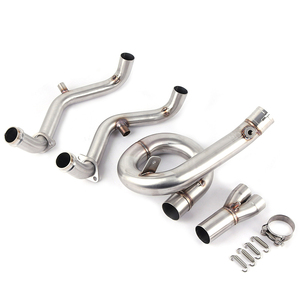 FZ-07 MT-07 выхлопных газов из углеродного волокна, выхлопная труба для мотоцикла, FZ07, MT07, <span class=keywords><strong>XSR</strong></span> 700, 2014-2017, выхлопная Передняя труба, глушитель, полная система - Product Image 4