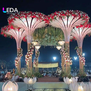 Décoration de mariage en forme de fleur LEDA, fond de scène de mariage, pilier pour la décoration de fête, cérémonie, événement - Product Image 2