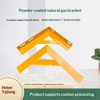 Support triangulaire de charge fixe pour pipeline de gaz naturel, en fer cornière en L, zinc bleu-blanc, vente en gros fabricant