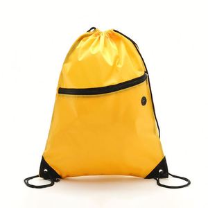 Custom Nylon Drawstring Backpack for Soccer <b>Ball</b> Portable Foldable Polyester Lining Soft Waterproof for Outdoor Sports Packing - Product Image 2