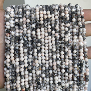 Cuentas de Piedras Preciosas Naturales Redondas Facetadas, Hilo de Cuentas Pequeñas de <span class=keywords><strong>Jaspe</strong></span> de <span class=keywords><strong>Piedra</strong></span> Auténtica para Fabricación de Joyería DIY, 2mm 3mm 4mm, 38CM - Product Image 4