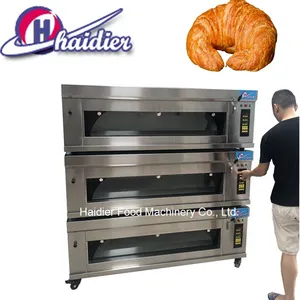 Haidier Bakery Deck Oven/ Small Best Seller Gas Double Deck Oven/Gas Bakery Oven Price