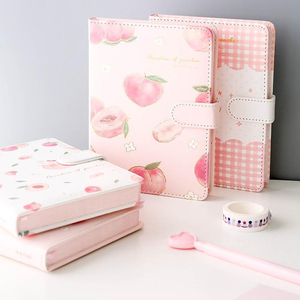 A5 taccuino creativo di colore <span class=keywords><strong>con</strong></span> cartonatura rigida del fiore bella ragazza che scrive il taccuino <span class=keywords><strong>con</strong></span> fibbia magnetica ha colorato le pagine bianche - Product Image 5