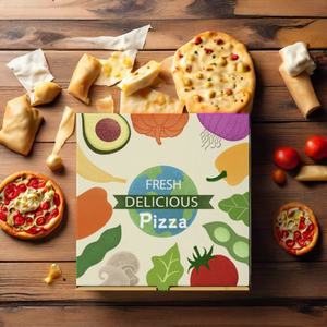 パーソナライズされた小さなバイオ分解可能なピザボックス6 <span class=keywords><strong>8</strong></span> 9 10 12 16 18インチ食品工業用小さなピザボックスブランド - Product Image 3