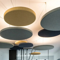 Panneaux acoustiques décoratifs Plafond suspendu insonorisé en forme de nuage 100% panneaux acoustiques en polyester panneaux muraux insonorisés