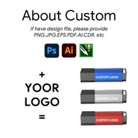Hadiah Promosi Perusahaan Flashdisk USB Logam dengan Logo yang Dapat Disesuaikan, Flashdisk USB Custom Portabel 8GB 16GB USB Stick 2.0 3.0 U Disk