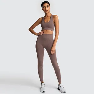 Private logo yoga athletic wear squat proof activewear leggings wholesale workout apparel