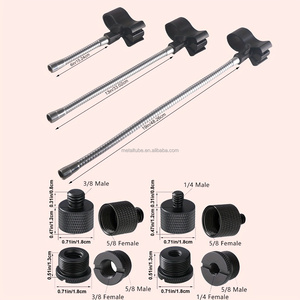 Bras <span class=keywords><strong>col</strong></span> <span class=keywords><strong>de</strong></span> <span class=keywords><strong>cygne</strong></span> en métal robuste 13 pouces | Support d'extension réglable avec kit d'<span class=keywords><strong>adaptateur</strong></span> pour appareil photo, téléphone, microphone - Product Image 3