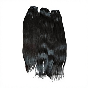 Extensiones de Cabello Humano Virgen Remy Indio para un Cabello Largo, Liso y Natural de Color Negro - Product Image 4