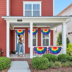 Bandera <span class=keywords><strong>de</strong></span> abanico plisada <span class=keywords><strong>de</strong></span> arcoíris homosexual <span class=keywords><strong>de</strong></span> decoración colorida <span class=keywords><strong>de</strong></span> doble cara impermeable <span class=keywords><strong>de</strong></span> 1,5x3 pies personalizada <span class=keywords><strong>de</strong></span> alta calidad - Product Image 6