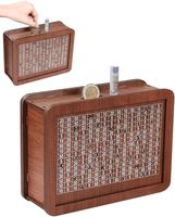 Tirelire en bois créative pour enfants, tirelire réutilisable en forme de cochon, boîte de rangement rétro pour pièces de monnaie et espèces