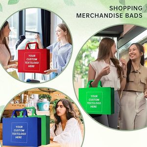 Hot Selling Colorful Non Woven Shopping Bag Business Advertising logo Shopping Bag Custom Non Woven <b>Handbag</b> with Custom logo - Product Image 3