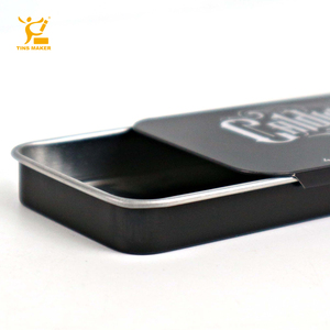 Tinsmaker Bán Buôn Biểu Tượng Tùy Chỉnh Kim Loại Trượt Hộp Thiếc OEM Rỗng Nhỏ Màu Đen Rắn Nước Hoa Lip Balm Trượt Nắp Tin Có Thể Container - Product Image 5