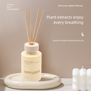 New 150ml thủy tinh màu be cho sậy khuếch tán thiết lập cho trang trí nội thất và quà tặng kỳ nghỉ - Product Image 5