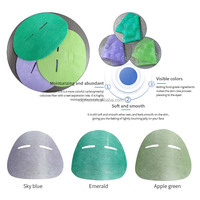 Masque en feuille de fibres de carboxyméthylcellulose jetable, contrôle du sébum, haute qualité, pour soins de la peau, fabrication directe usine