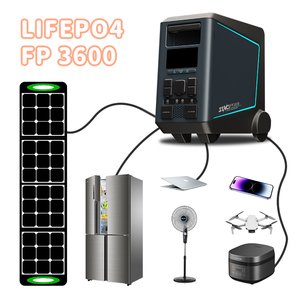 Ngoài Trời 110V 220V LiFePO4 Lithium Ion di động công suất cao di động năng lượng mặt trời Trạm điện 2000W 3600W 1200W 300W cắm trại ngân hàng điện - Product Image 4