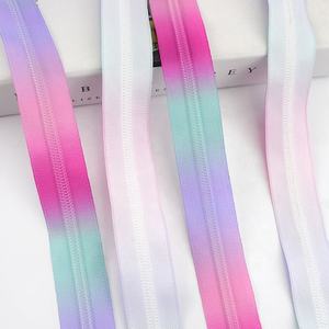 Meetee ZA146 sac accessoire de vêtement fermetures éclair décoratives <span class=keywords><strong>sans</strong></span> <span class=keywords><strong>curseur</strong></span> manteau vêtement bricolage réparation couture coloré 5 # <span class=keywords><strong>fermeture</strong></span> éclair en nylon - Product Image 3