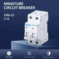 EAST - Interruptor Automático Miniatura Serie MCB 6kA 10A-63A 1P/2P AC230/400V para Uso Doméstico e Industrial EM6, Gran Venta