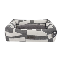 PEPPY BUDDIES Hochwertiges Geometrisches Dekoratives Sofa-Stoff-Rechteckiges Haustier-Hundebett Kissen Wendbar Abnehmbarer Bezug Modern Alles