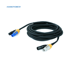 Câble <span class=keywords><strong>combo</strong></span> <span class=keywords><strong>XLR</strong></span> 5 broches DMX PowerCon Compatible câble hybride d'alimentation <span class=keywords><strong>XLR</strong></span> Powercon 5p - Product Image 4