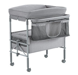 Meilleure vente d'usine Étagères à deux couches peu encombrantes <span class=keywords><strong>Table</strong></span> à <span class=keywords><strong>langer</strong></span> pour bébé avec matelas à <span class=keywords><strong>langer</strong></span> en PVC pour nouveau-nés - Product Image 3